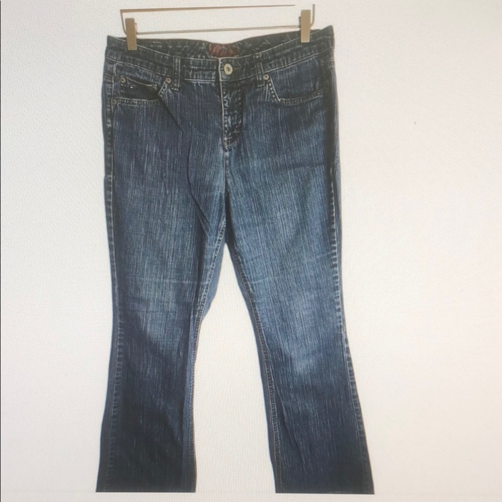 Tommy Hilfiger Jeans Women's 12 L Hope Boot Cut Blue Denim